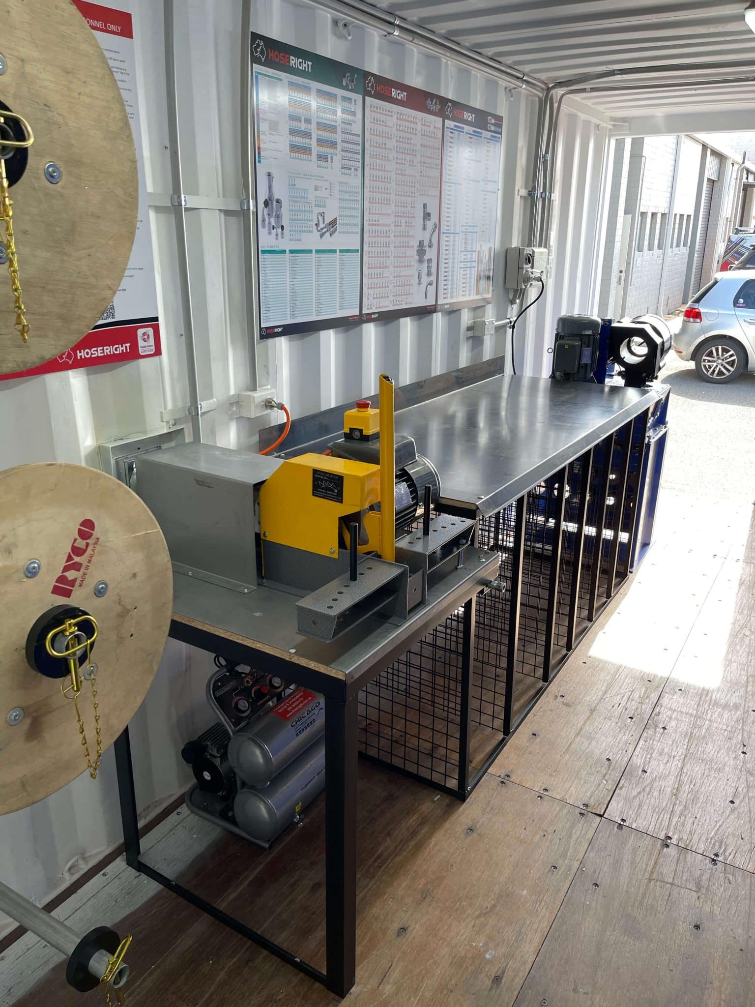 Convenient Onsite Hydraulic Hose Containers Hoseright